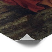 Ehefrau des Fischers am Strand Poster (Ecke)