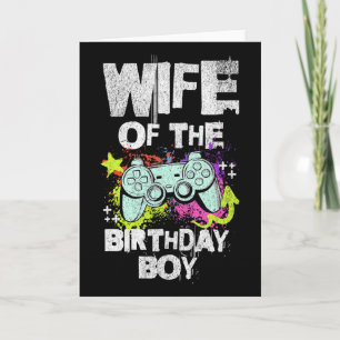 Ehefrau des Geburtstagsspielers Karte