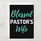 Ehefrau des gesegneten Pastors Dankeskarte (Vorne/Hinten)