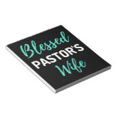 Ehefrau des gesegneten Pastors Notizblock (angewinkelt)