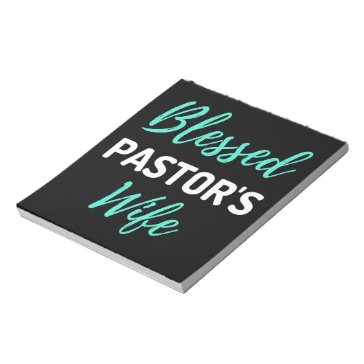 Ehefrau des gesegneten Pastors Notizblock (Rotiert)