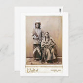 Ehefrau des Graubären und Papoose 1880 Postkarte (Vorne/Hinten)
