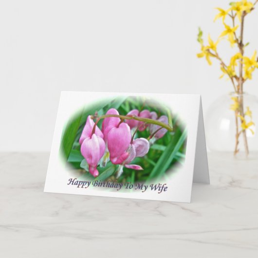 Ehefrau des Herzens Geburtskarte Karte (Gelbe Blume)