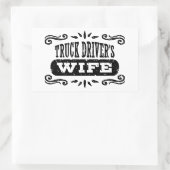 Ehefrau des Lkw-Fahrers Rechteckiger Aufkleber (Tasche)