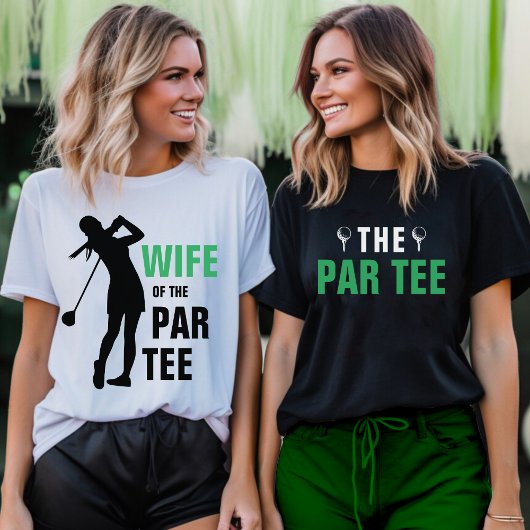 Ehefrau des Par T-Shirt Green & White Golf