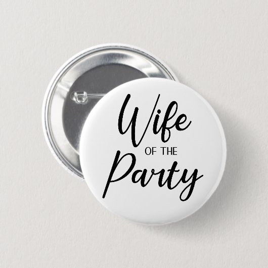 Ehefrau des Party Wifelorette Button (Vorne & Hinten)