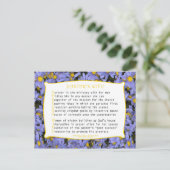 Ehefrau des Pastors (akrostisch) Postkarte (Stehend Vorderseite)