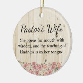 Ehefrau des Pastors Keramik Ornament (Links)