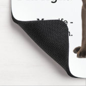 Ehefrau des Schokoladen-Labrador-V. Mousepad (Ecke)