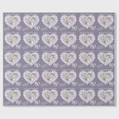 Ehefrau Diamant Hochzeitstag Foto-Verpackung Geschenkpapier (Flach)