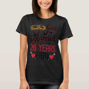 Ehefrau Ehemann gerade vor 26 Jahren verheiratet H T-Shirt