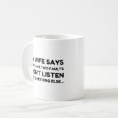 Ehefrau Ehemann Zwei Fehler Kaffeetasse (Vorderseite Links)