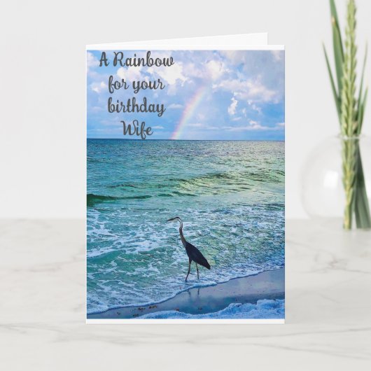 **EHEFRAU** EIN *RAINBOW* NUR FÜR *IHRE GEBURTSTAG KARTE (Vorderseite)