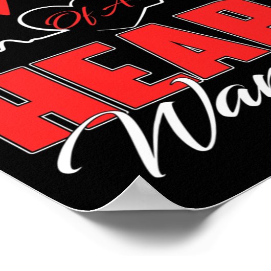 Ehefrau einer Herzerkrankung im Herzen Poster (Ecke)