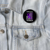 Ehefrau eines Bauchspeicheldrüsenkrebserklärungsmi Button (Beispiel)