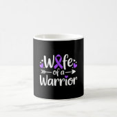 Ehefrau eines Kriegers Lupus-Bewusstsein SLE-Kämpf Kaffeetasse (Mittel)