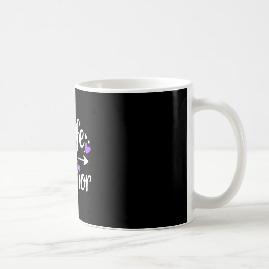 Ehefrau eines Kriegers Lupus-Bewusstsein SLE-Kämpf Kaffeetasse (Rechts)