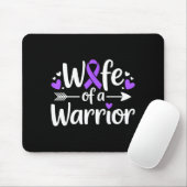 Ehefrau eines Kriegers Lupus-Bewusstsein SLE-Kämpf Mousepad (Mit Mouse)