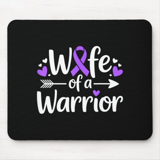 Ehefrau eines Kriegers Lupus-Bewusstsein SLE-Kämpf Mousepad (Vorne)