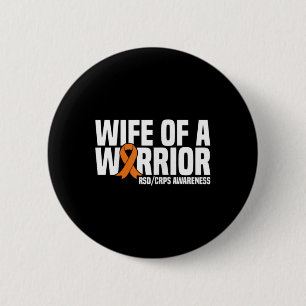 Ehefrau eines Kriegers Orange Ribbon Rsdcrps Bewus Button