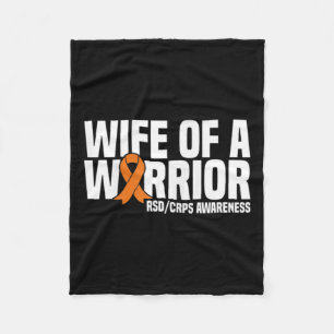 Ehefrau eines Kriegers Orange Ribbon Rsdcrps Bewus Fleecedecke