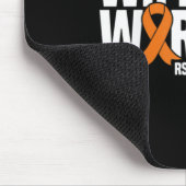 Ehefrau eines Kriegers Orange Ribbon Rsdcrps Bewus Mousepad (Ecke)