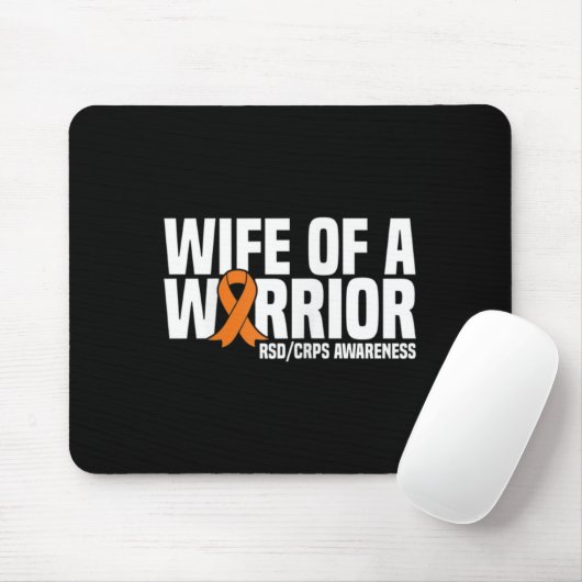 Ehefrau eines Kriegers Orange Ribbon Rsdcrps Bewus Mousepad (Mit Mouse)