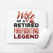 Ehefrau eines müden Feuerwehrlegenden Mousepad (Mit Mouse)