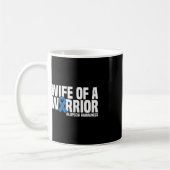 Ehefrau eines Warrior Blue Ribbon Alopezie Bewusst Kaffeetasse (Links)