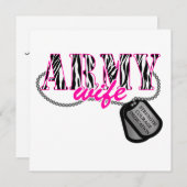 Ehefrau Einladung (Vorne/Hinten)