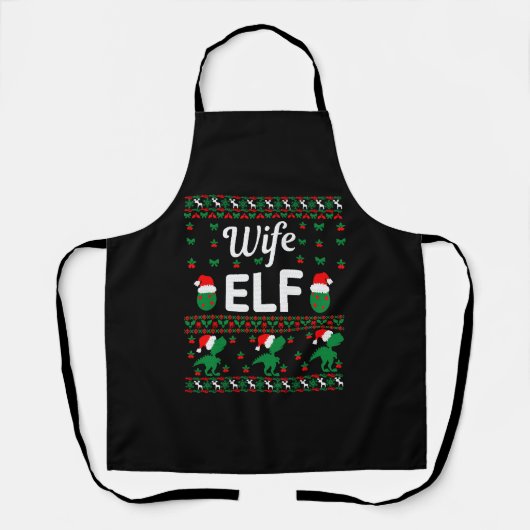 Ehefrau elf Weihnachtssüßer Schürze (Vorderseite)