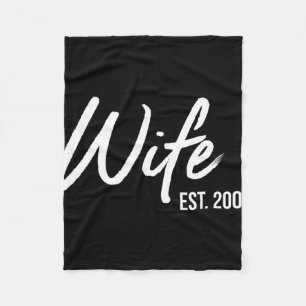 Ehefrau Est 2003 T - Shirt.png Fleecedecke