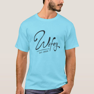 Ehefrau Est. 2024 Nur verheiratet T-Shirt