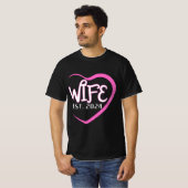 Ehefrau Est. 2024 Nur verheiratete Hochzeit Ehefra T-Shirt (Vorne ganz)