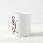 Ehefrau Fireworks Director - Funny US 4. Juli Gi Kaffeetasse (Vorderseite Links)