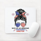 Ehefrau Fireworks Director - Funny US 4. Juli Gi Mousepad (Mit Mouse)