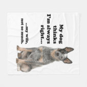 Ehefrau-Fleece-Decke des Vieh-Hundv Fleecedecke (Vorderseite (Horizontal))