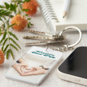 Ehefrau Foto grün Schlüsselanhänger (Vorderseite rechts)