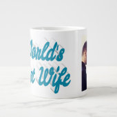 Ehefrau Foto Himmel Blau Riesenkaffee Tasse (Vorderseite)