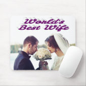 Ehefrau Foto lila Mousepad (Mit Mouse)