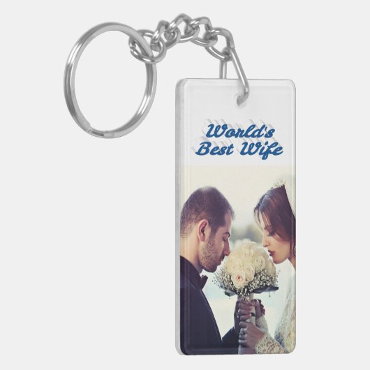 Ehefrau Foto Schlüsselanhänger (Vorderseite links)