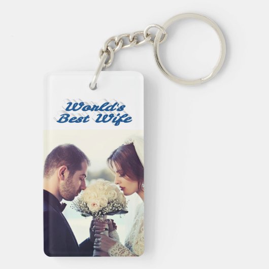 Ehefrau Foto Schlüsselanhänger (Rückseite)