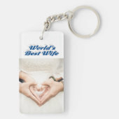 Ehefrau Foto Schlüsselanhänger (Rückseite)