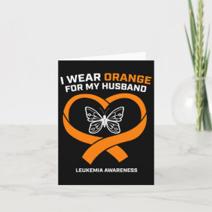 Ehefrau Frauen ich trage Orange für meine Muskelsc Karte