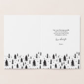 Ehefrau Frohe Weihnachtsbaumen Gold Foil Card Folienkarte (Innenseite)