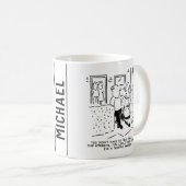 Ehefrau führt die Straßen als Verkehrswarte Kaffeetasse (VorderseiteRechts)