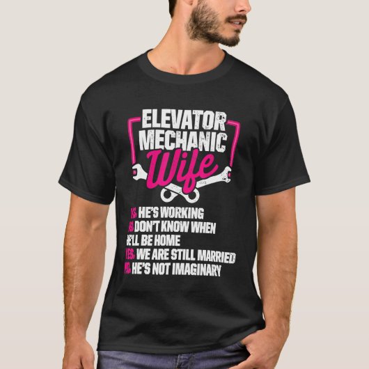 Ehefrau für den Aufzug T-Shirt (Vorderseite)