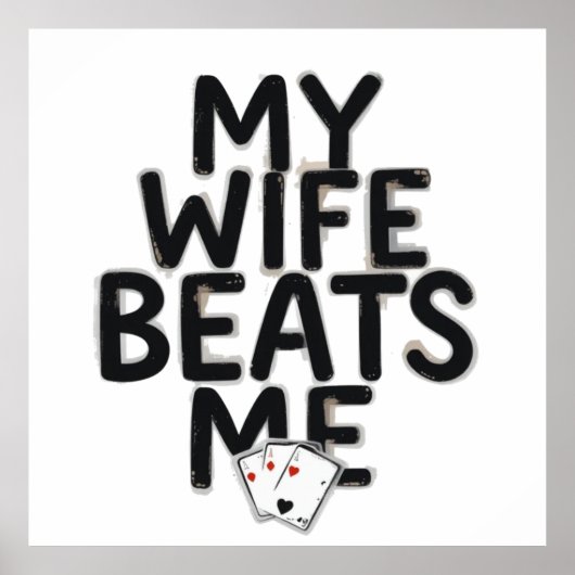 Ehefrau für Ehemann Poster (Vorne)
