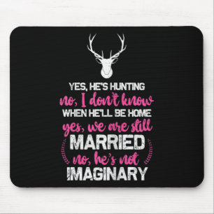Ehefrau für Frauen Spaß Jäger Ehefrau Mousepad