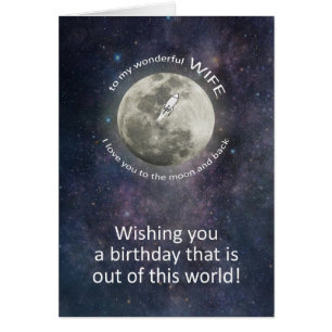 Ehefrau Geburtstag Bis Zum Mond Und Zurück